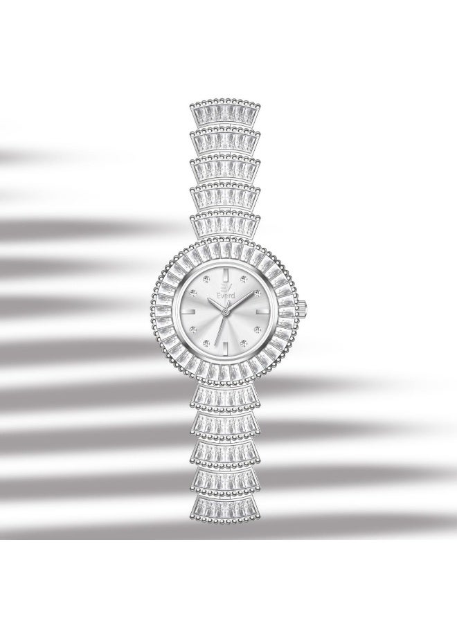 ساعة يد نسائية كوارتز فاخرة وعصرية، مقاومة للماء ومضيئة، موديل